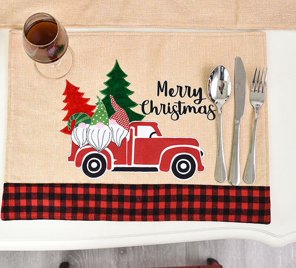 SET 4 x Dining Table Mat Placemat Christmas
