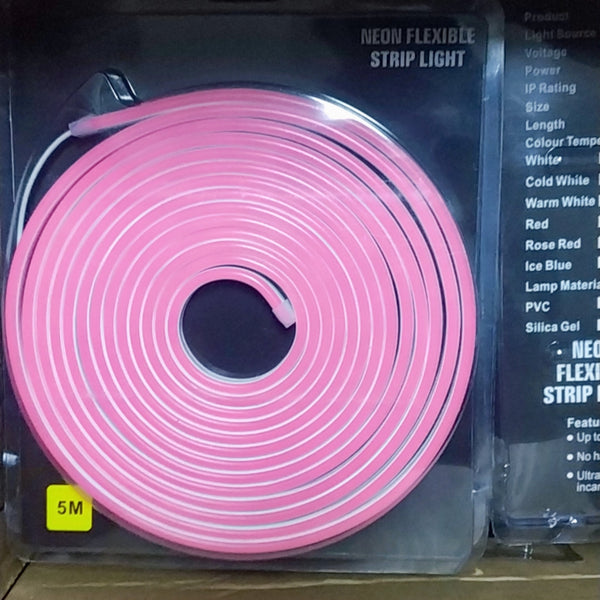 PINK Modern DC 12V Flex LED Strip Neon Rope Light Silicone