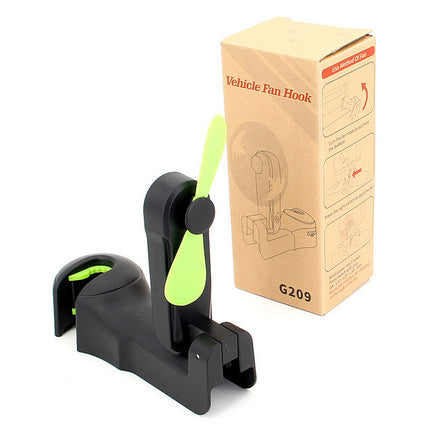 Car Hook Fan Three Gear Seat Purse Hook