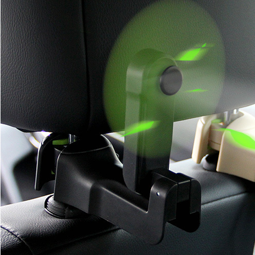 Car Hook Fan Three Gear Seat Purse Hook