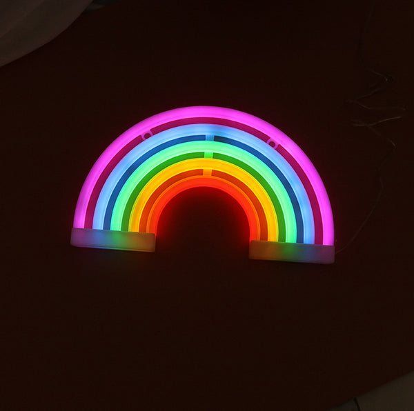 LED Rainbow Neon Sign Light Night Light