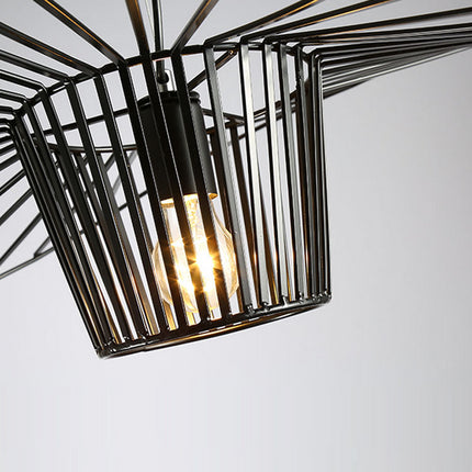 Pendant Light Black Metal Hat Shape Lamp Hanging - salelink.co.nz