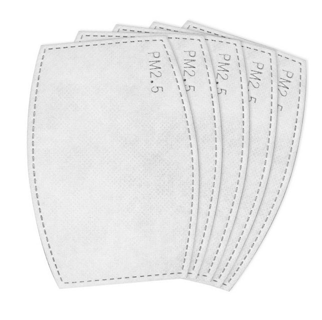 Adult PM2.5 Face Mask Filter Activated Carbon Anti Pollution Filters Pad - salelink.co.nz