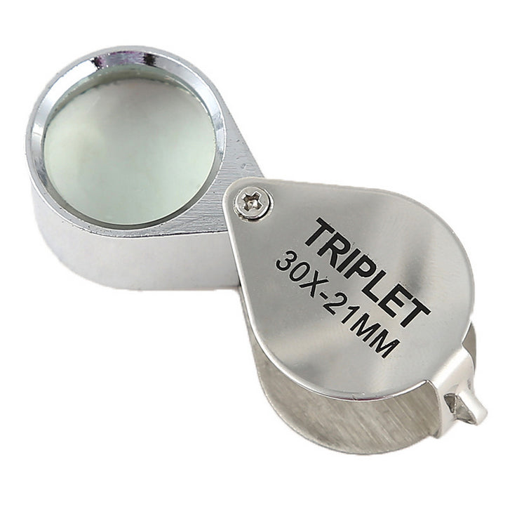 Portable Folding Diamond Jeweler Eye Loupe Lupa Jewelry Loupe Loop 30X  Illuminated Magnifier Magnifying Glass Jewellers Tool