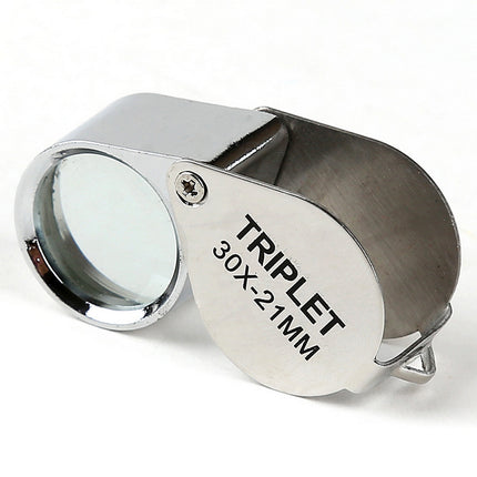 Loupe Magnifier Pocket Jewellers Eye Jewelry Magnifying Glass 30 x 21mm Jewelers - salelink.co.nz