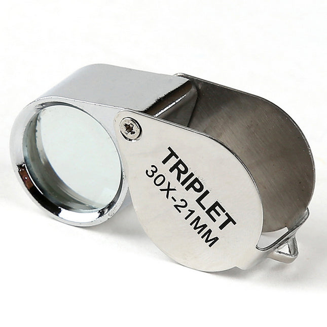 Loupe Magnifier Pocket Jewellers Eye Jewelry Magnifying Glass 30 x 21mm Jewelers - salelink.co.nz