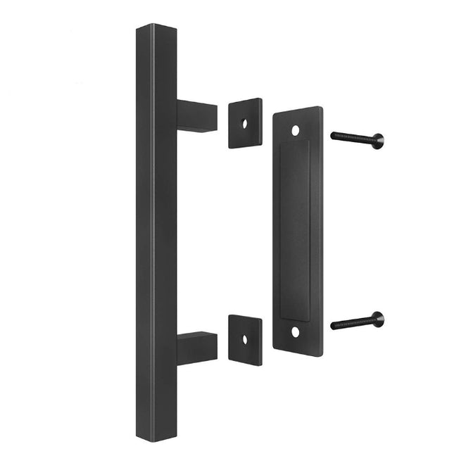 12'' Barn Door Handle Black - salelink.co.nz