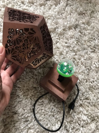 Hollow Desk Table Lamp Night Light - salelink.co.nz