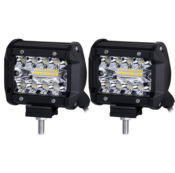 2x 4inch CREE LED Work Light Bar Spot Flood OffRoad Driving Reverse 4x4 Ford