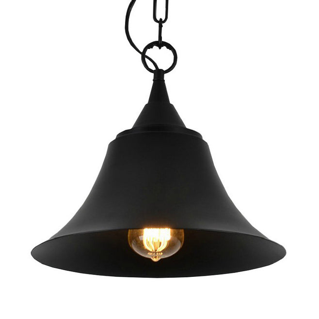 Industrial Pendant Light Hanging Ceiling Lamp Metal Black