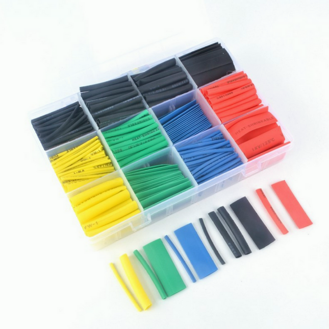 530pcs Heat Shrink Tubing Insulation Shrinkable Tube Assortment Electronic - salelink.co.nz