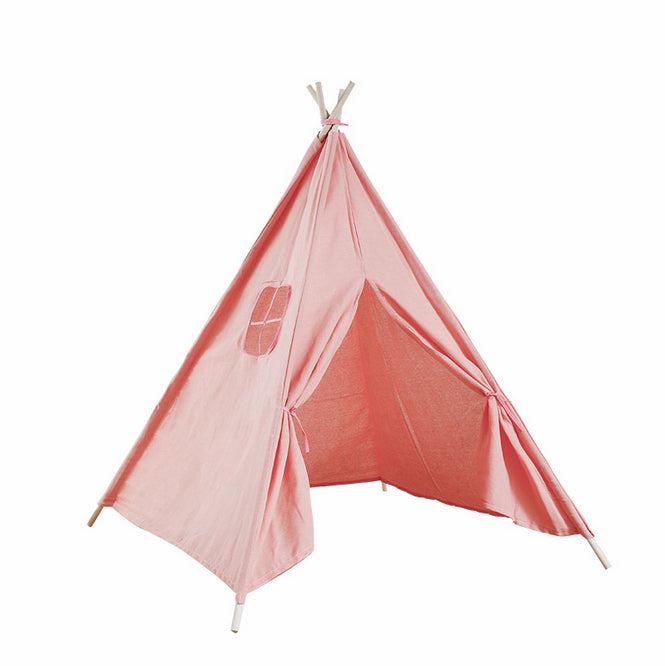 Teepee Tent Kids Cotton Canvas Pretend Play House