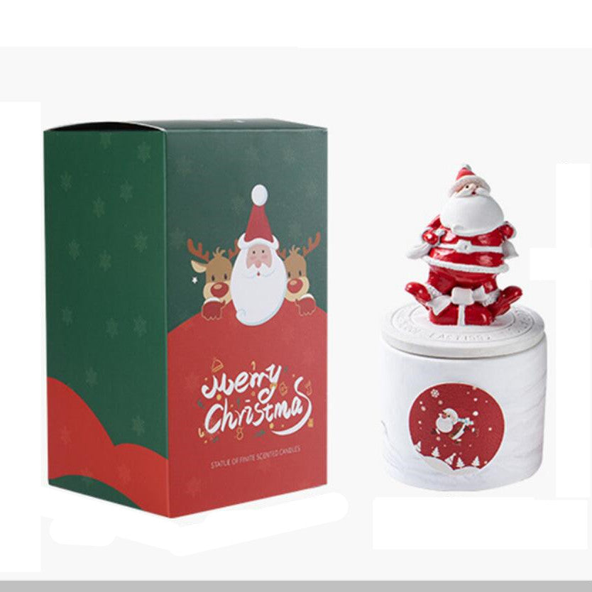 Christmas Scented Candles Gift Set Ebony aloes