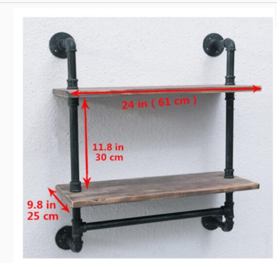 Industrial Pipe Shelf 2-Layer