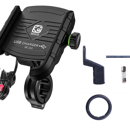 Motorcycle Motorbike Phone Mount Charger USB QC 3.0 36W Fast Charging Port