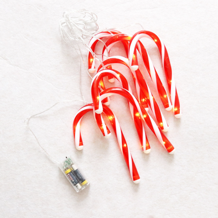 Holiday Christmas Xmas Candy Cane String Lights - salelink.co.nz