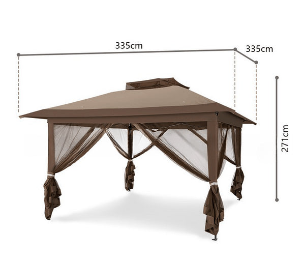 Pop-Up Instant Gazebo Tent with Mosquito Netting