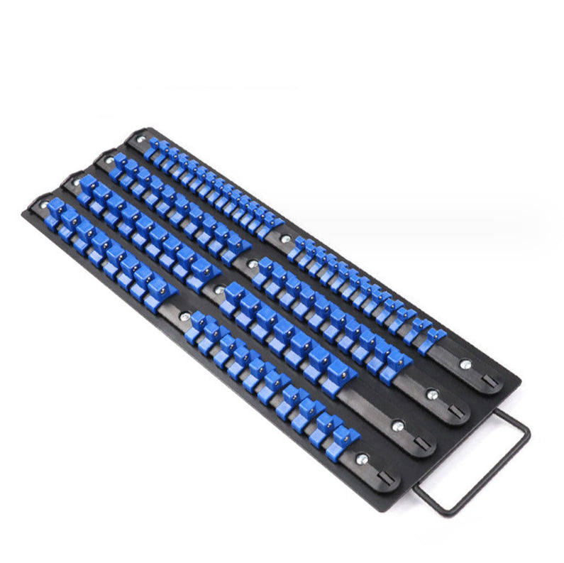 80-Piece Socket Rails Tray Set Mix Combination Holder Ball Lockable Tool Storage