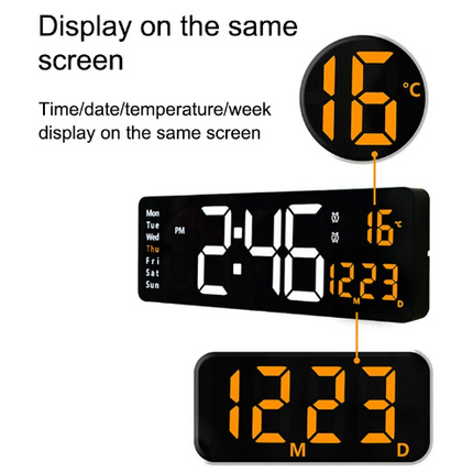 38.7cm Digital Wall Clock