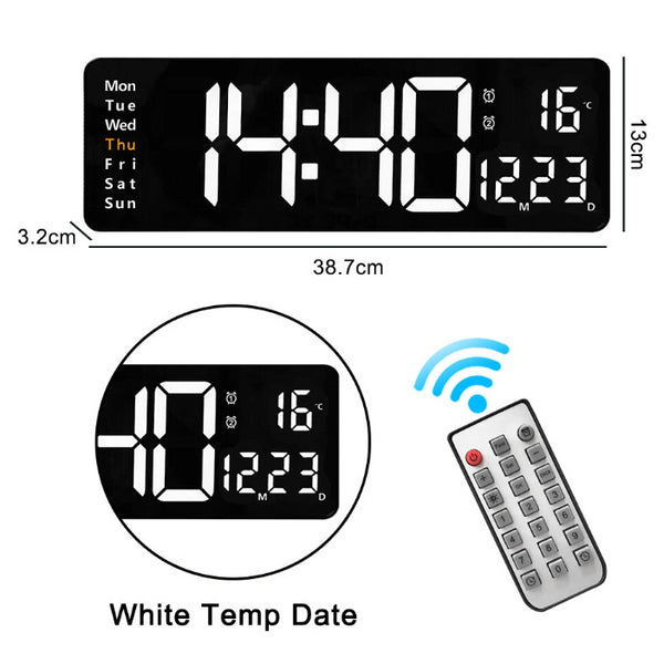 38.7cm Digital Wall Clock