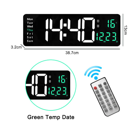 Large Digital Wall Clock