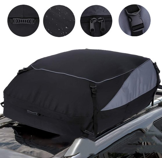 105×90×45cm Soft-Shell Vehicle Rooftop Cargo Carrier Bag - salelink.co.nz