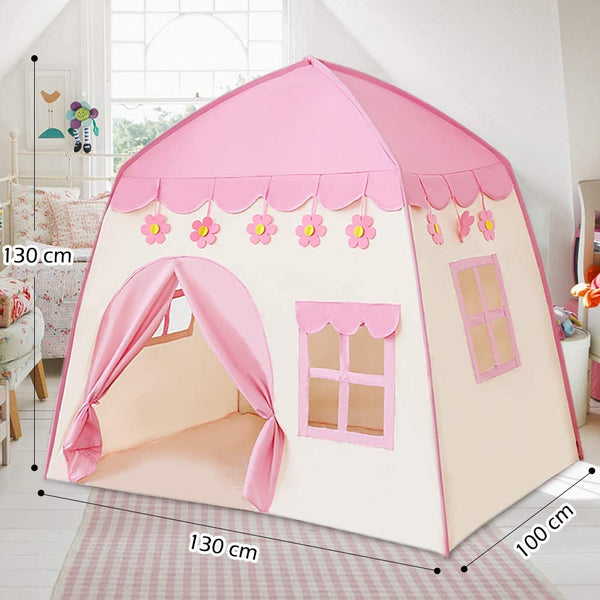 130x100x130cm Kids Play Tent Princess Castle