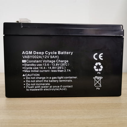 12V 9AH AGM Deep Cycle Battery Charge Batteries Dual Fridge Solar Power 4X4 - salelink.co.nz