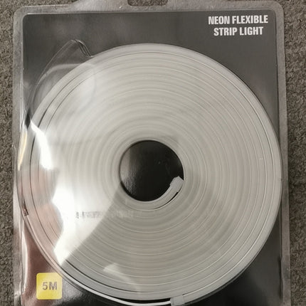 5M White DC 12V Flex LED Strip Neon Rope Light Silicone - salelink.co.nz