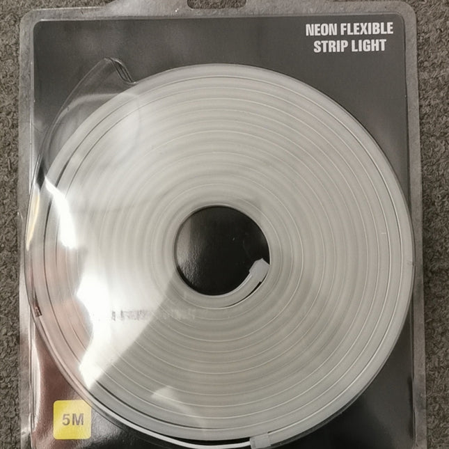 5M White DC 12V Flex LED Strip Neon Rope Light Silicone - salelink.co.nz