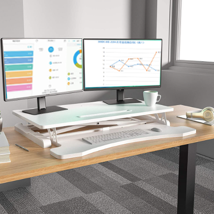 Laptop PC Monitor Computer Height Adjustable Table Standing Desk