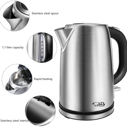 Electric Kettle 1.7 Litre - salelink.co.nz