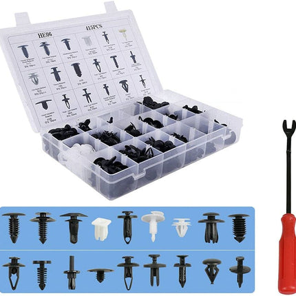 415pcs Car Body Push Retainer Pin Rivet Trim Plastic Clips
