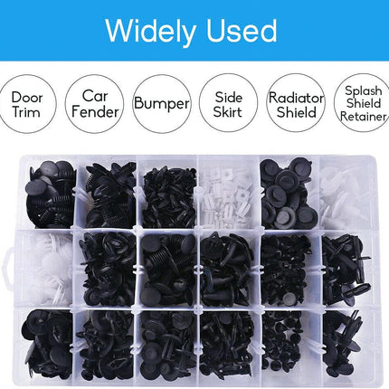 415pcs Car Body Push Retainer Pin Rivet Trim Plastic Clips
