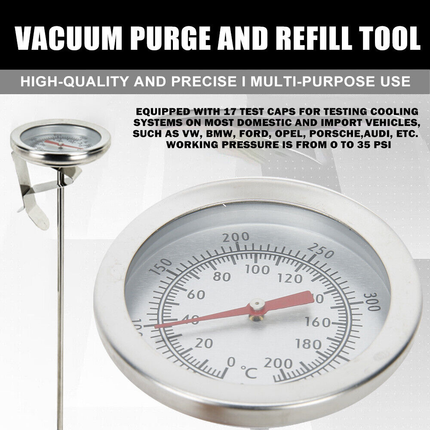 28 Piece Radiator Pressure Tester Kit - salelink.co.nz
