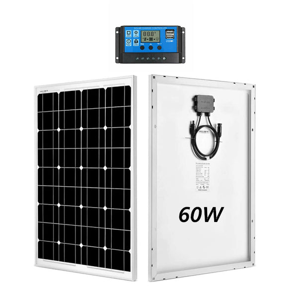60W Solar Panel + 30A Solar CONTROLLER Combo