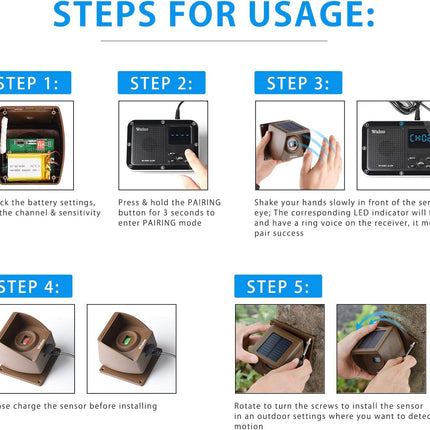 Solar Driveway Alarm System - salelink.co.nz