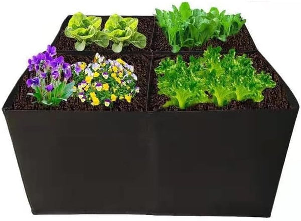 60x60x30CM Vegetable Planting Bag Fabric Raised Bed Garden Plant Flower Grow Bag
