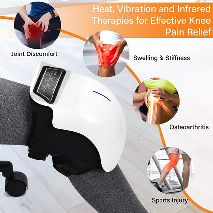 Knee Massager Heating Pad Infrared Heat Vibration Knee Pain Relief