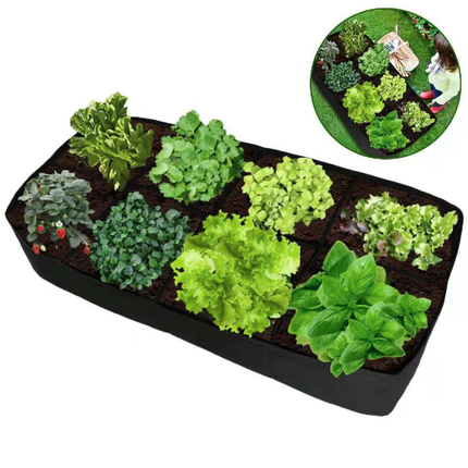 180x90x30cm Extra Large Fabric Raised Bed Garden Plant Flower Grow Bag