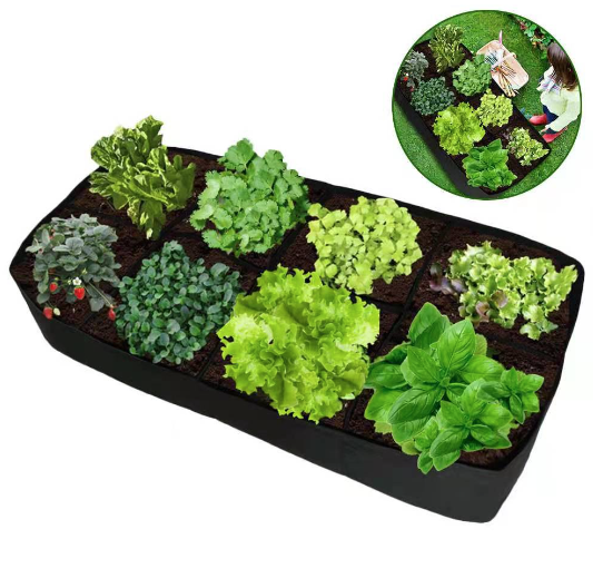 180x90x30cm Extra Large Fabric Raised Bed Garden Plant Flower Grow Bag