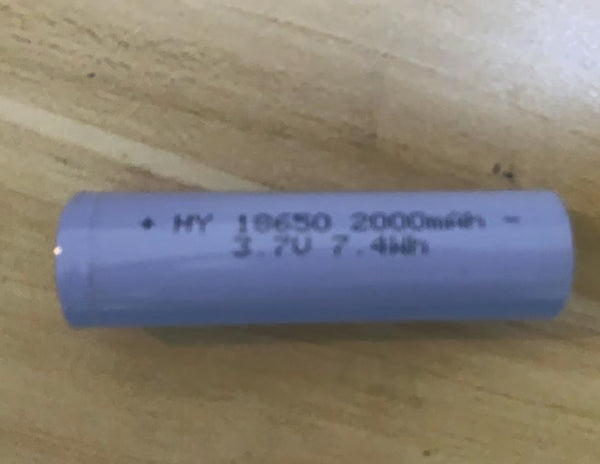 18650 2000mAh 3.7V Rechargeable 18650 Li-ion Battery