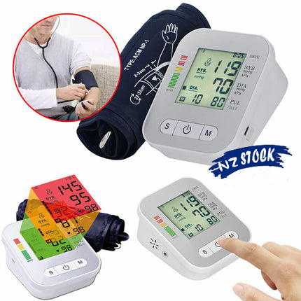Blood Pressure Monitor Upper Arm Automatic BP Machine Monitor - salelink.co.nz