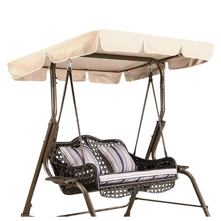 190x132x15cm Swing Seat Canopy Top Cover Replacement 3 Seater