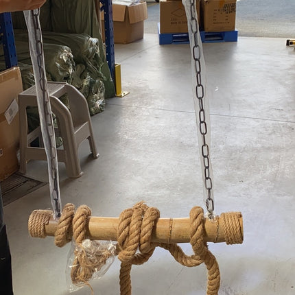 Bamboo Rope Hanging Pendant Light 3 Heads - salelink.co.nz