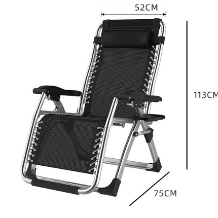 Outdoor Folding Reclining Garden Beach Chair Sun Lounger Deck Recliner