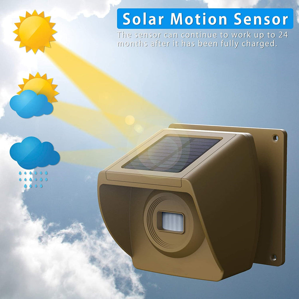Solar Driveway Alarm Wireless Outdoor Motion Sensor Detector Driveway  Alert System