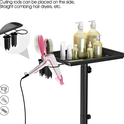 Hair Salon Trolley Hair Extension Rolling Stand Aluminum