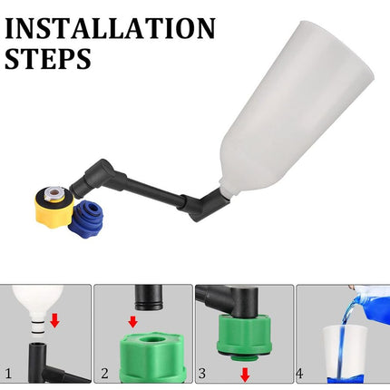 15PC Oil Funnel and Adapter Engine Oil Filler Set