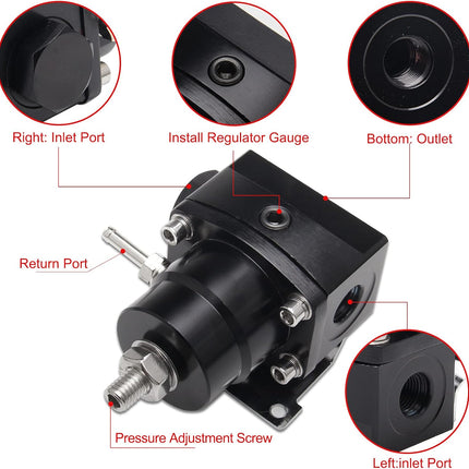 Universal Adjustable EFI Fuel Pressure Regulator Kit - salelink.co.nz